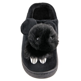 Pantuflas cómodas negro 7
