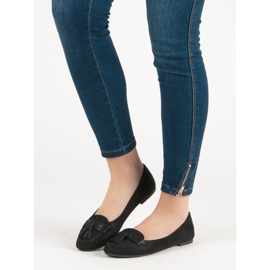 Small Swan Mocasines con flecos negro 7