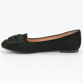 Small Swan Mocasines con flecos negro 4