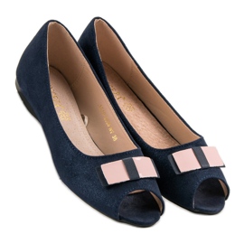 Bailarinas Open Toe Vinceza azul 3