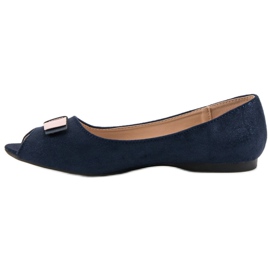 Bailarinas Open Toe Vinceza azul 6