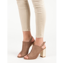 Sandalias construidas en un bar VINCEZA marrón 1 Sandalias construidas en un bar VINCEZA marrón 1