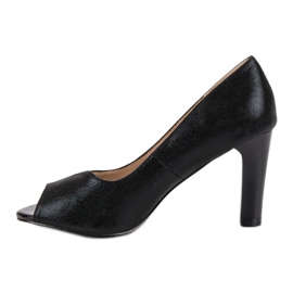 Salones VINCEZA Open Toe negro 4