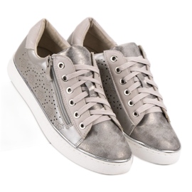 Kylie Zapatillas Casual Plateadas gris 3