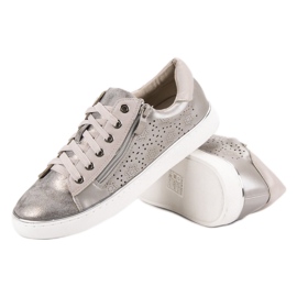 Kylie Zapatillas Casual Plateadas gris 4
