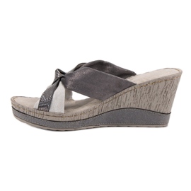 Sandalias de cuña VINCEZA gris 4