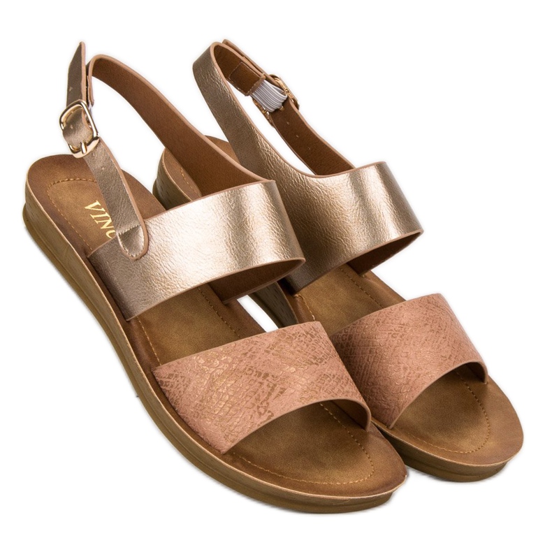 Sandalias cómodas VINCEZA amarillo 1