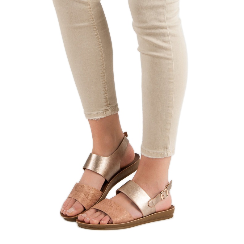 Sandalias cómodas VINCEZA amarillo 2