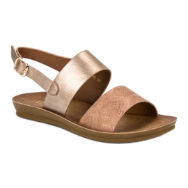 Sandalias cómodas VINCEZA amarillo 4