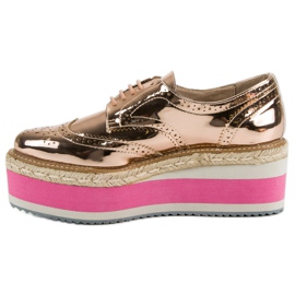 Corina Zapatos de cuña de moda amarillo 5