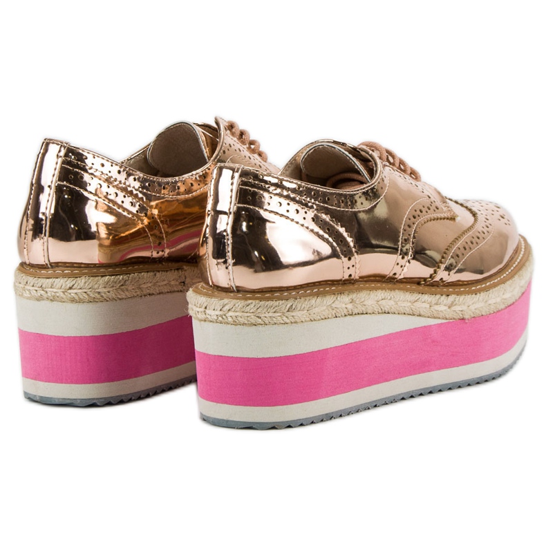 Corina Zapatos de cuña de moda amarillo 1