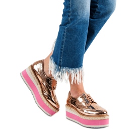 Corina Zapatos de cuña de moda amarillo 3