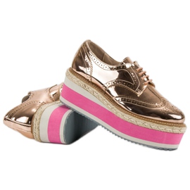 Corina Zapatos de cuña de moda amarillo 6