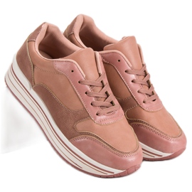 Zapatos deportivos rosas rosado 1