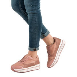 Zapatos deportivos rosas rosado 6