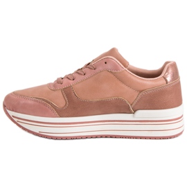 Zapatos deportivos rosas rosado 4