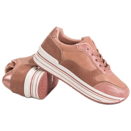 Zapatos deportivos rosas rosado 5