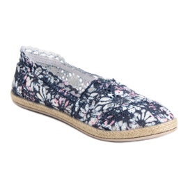 Sweet Shoes Slipons de encaje azul 4