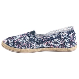 Sweet Shoes Slipons de encaje azul 5