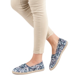 Sweet Shoes Slipons de encaje azul 6