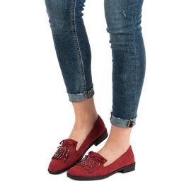 Sergio Todzi Mocasines de ante rojo 4