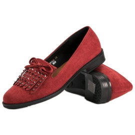 Sergio Todzi Mocasines de ante rojo 3