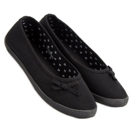 McKey Bailarina Textil Con Lazo negro 1