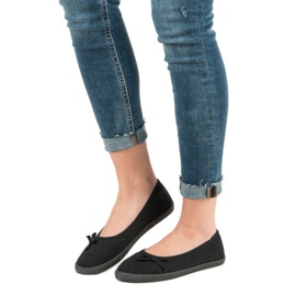 McKey Bailarina Textil Con Lazo negro 2