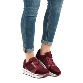 Calzado deportivo cómodo multicolor rojo 3