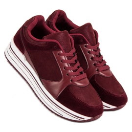 Calzado deportivo cómodo multicolor rojo 2 Calzado deportivo cómodo multicolor rojo 2