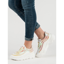 Zapatos deportivos ligeros blanco multicolor 3