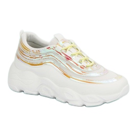 Zapatos deportivos ligeros blanco multicolor 5