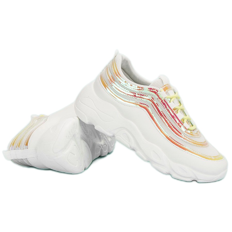 Zapatos deportivos ligeros blanco multicolor 1 Zapatos deportivos ligeros blanco multicolor 1