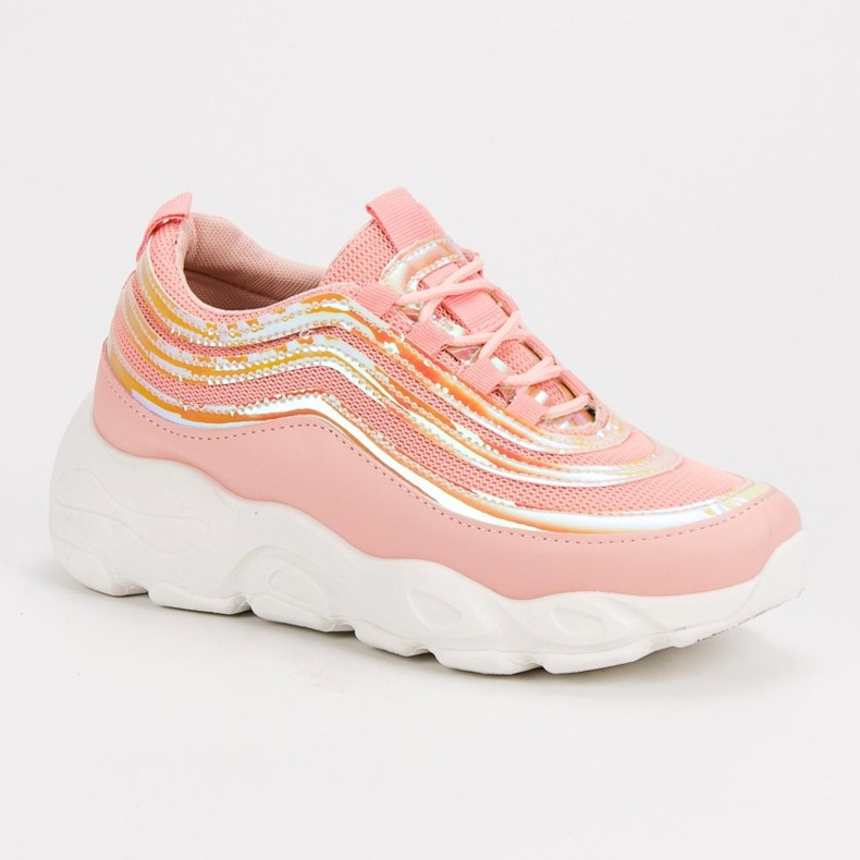 SHELOVET Zapatos deportivos ligeros rosado 1