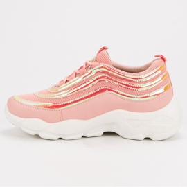 SHELOVET Zapatos deportivos ligeros rosado 2