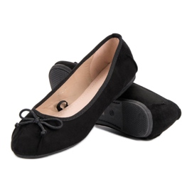 Lucky Shoes Bailarinas negras atadas negro 3