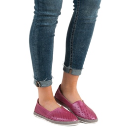Zapatillas de piel sin cordones VINCEZA violeta 6
