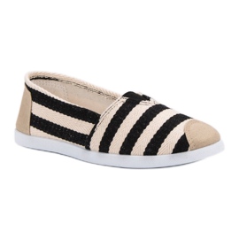 Slipons a rayas negro marrón 4
