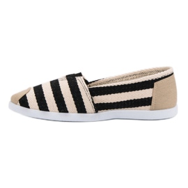 Slipons a rayas negro marrón 5