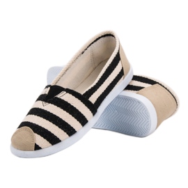 Slipons a rayas negro marrón 3
