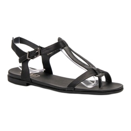 Filippo Sandalias negras de chanclas negro 3