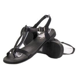 Filippo Sandalias negras de chanclas negro 5