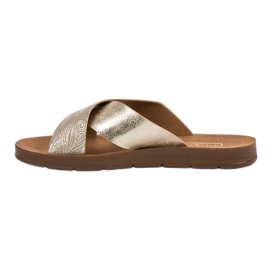 Filippo Zapatillas doradas con estampado dorado 4
