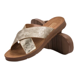 Filippo Zapatillas doradas con estampado dorado 5
