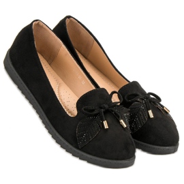 Comer Bailarinas De Ante Negra negro 5