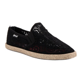 Mckeylor Slipons negros de encaje 1