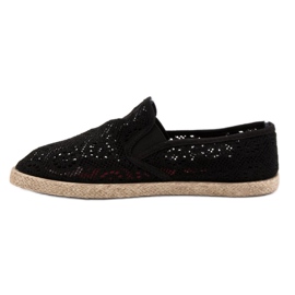 Mckeylor Slipons negros de encaje 2