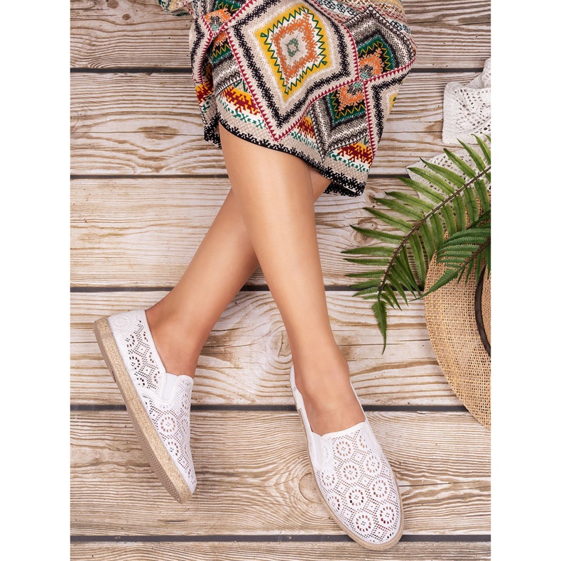 Mckeylor Slipons blancos de encaje 1 Mckeylor Slipons blancos de encaje 1