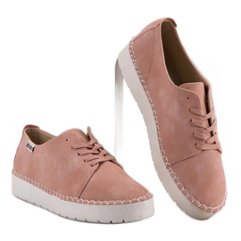 Zapatos amarrados empolvados VICES rosado 5