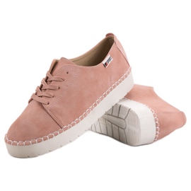 Zapatos amarrados empolvados VICES rosado 6